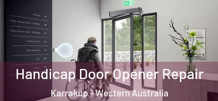 Handicap Door Opener Repair Karrakup - Western Australia